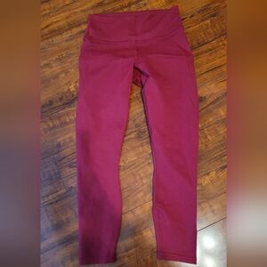 Fabletics PowerHold Deep Red Leggings